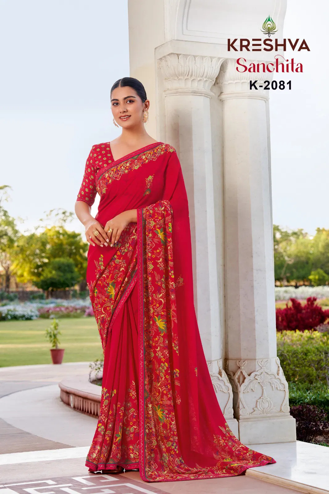 Sanchita By Kreshva Georgette Printed Daily Wear Saree Exporters In India