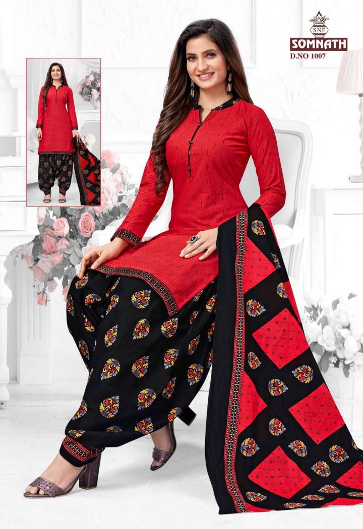 Somnath Sangini 1 Regular Wear Cotton Printed Readymade Dress Collection
