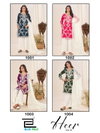 Heer Vol 3 By Blue Hills Rayon Embroidery Kurti With Bottom Dupatta Wholesale Online