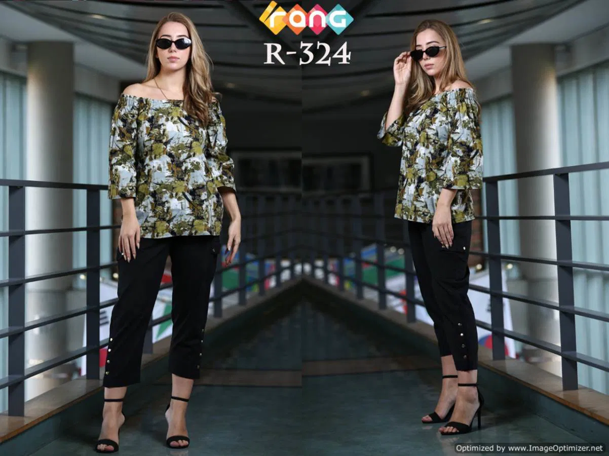 Rang Vol 37 Latest Fancy Designer Party Wear Up Shoulder Trendy Look Western Top With Bottom
