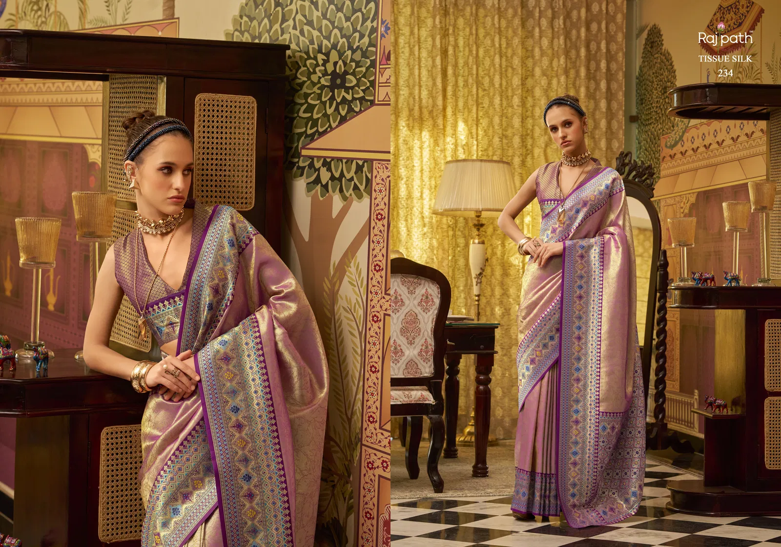 Colours By Rajpath Tissue Silk Wedding Wear Saree Wholesale Shop In Surat