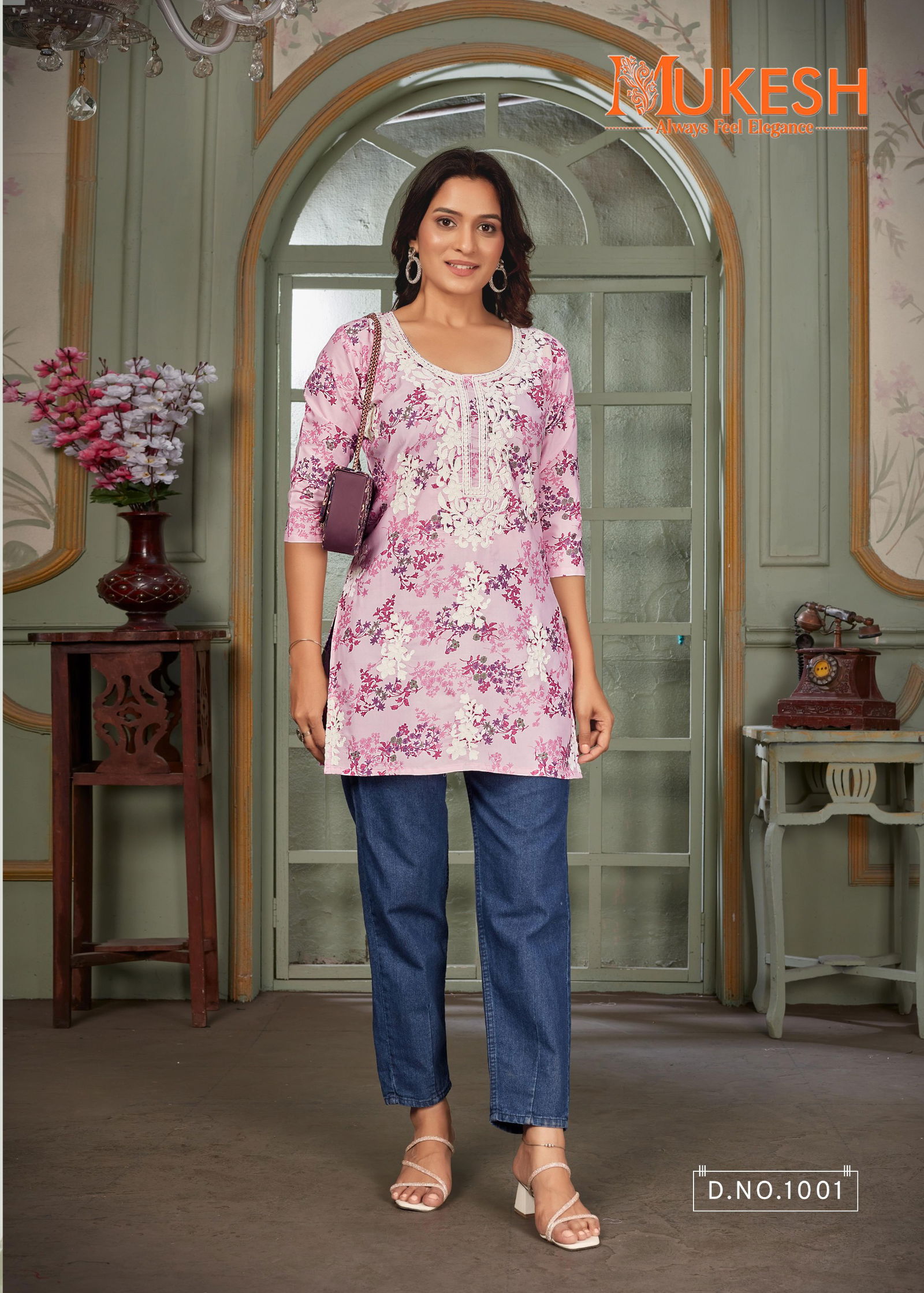 Maira By Banwery Cotton Printed Chikankari Ladies Top Exporters In India