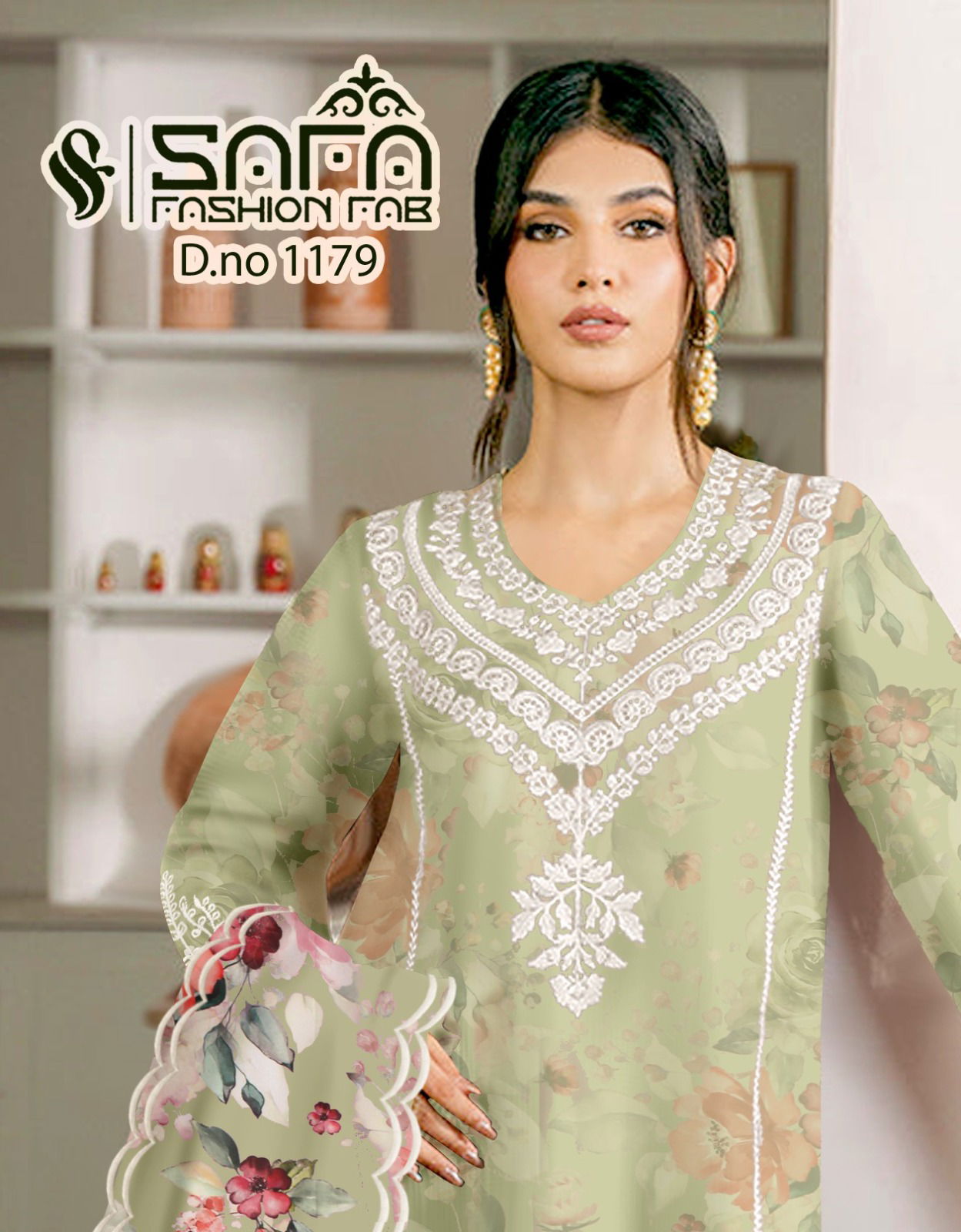 Safa Fashion Fab Dn 1179 Kurti Bottom With Dupatta Wholesale Online