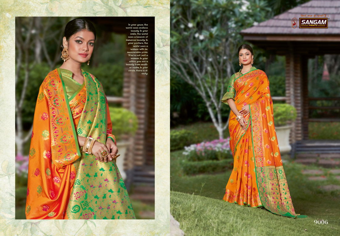 Sangam Kalinaa Silk Latest Fancy Designer Festive Wear Banarasi Silk Sarees Collection
