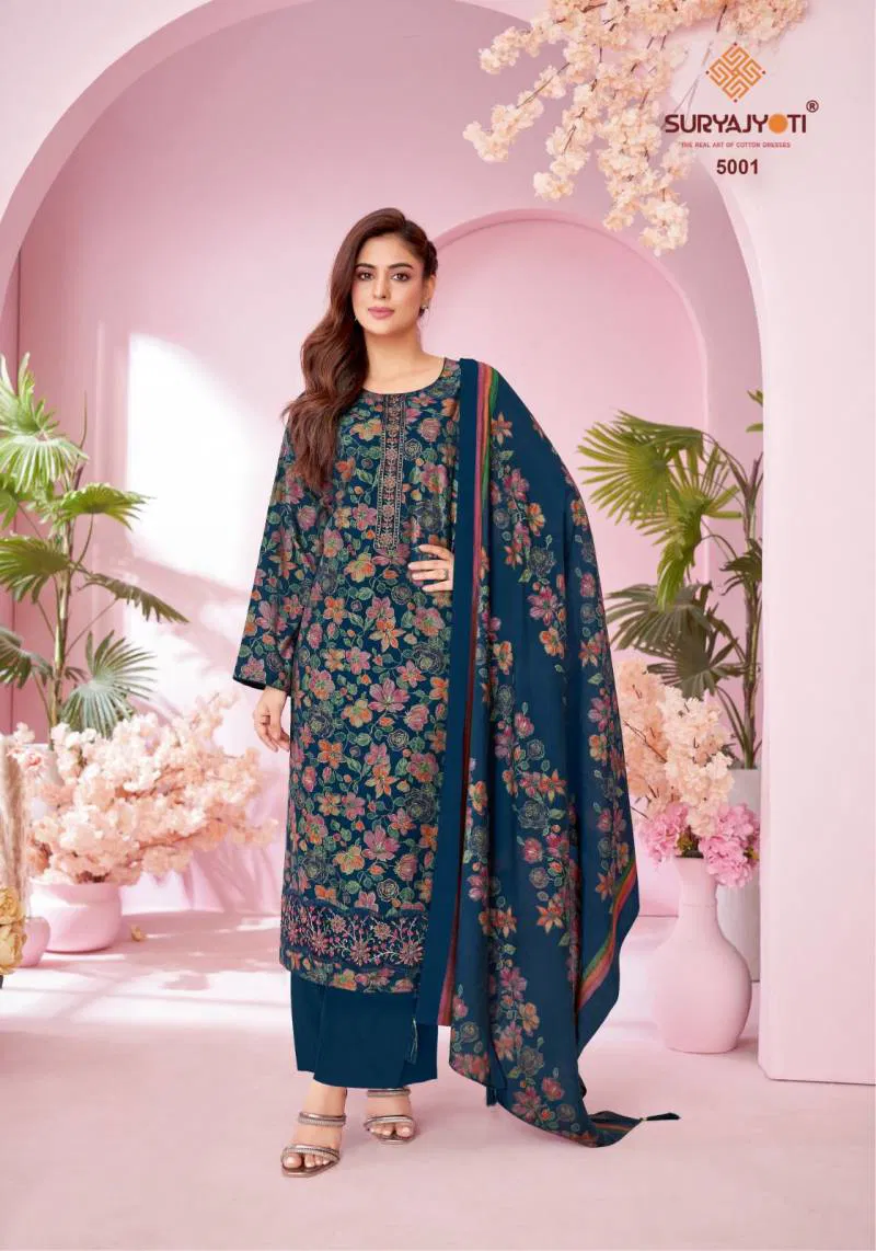 Kanika Vol 5 By Suryajyoti Modal Printed Dress Material Online Wholesale