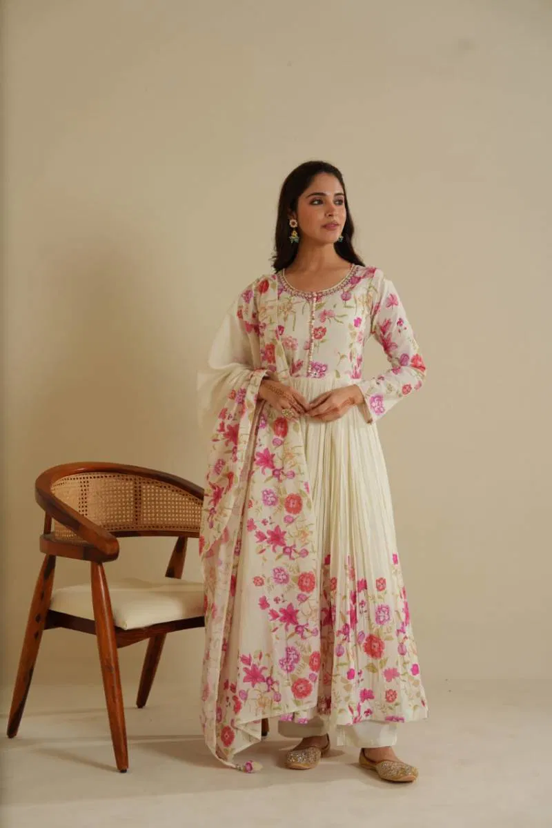 Tanyaa P 113 Cotton Printed Anarkali Style Kurta Sets Wholesale Market In Surat