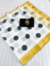 MG 396 Gold Jari Border Soft Cotton Sarees Wholesale Market In Surat
