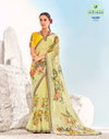 Shambhavi 41001-41012 By Sanskar Digital Floral Print Fancy Chiffon Sarees Suppliers In India