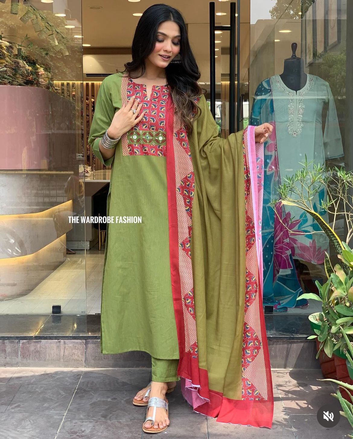 Fvd Pista Green Rayon Printed Kurti With Bottom Dupatta Wholesalers In Delhi