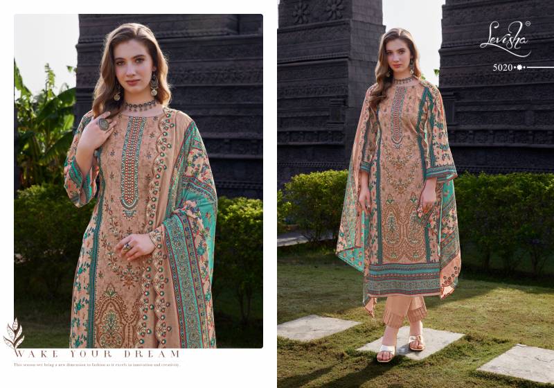 Madhubala 5 By Levisha Cambric Lawn Cotton Dress Material Orders In India