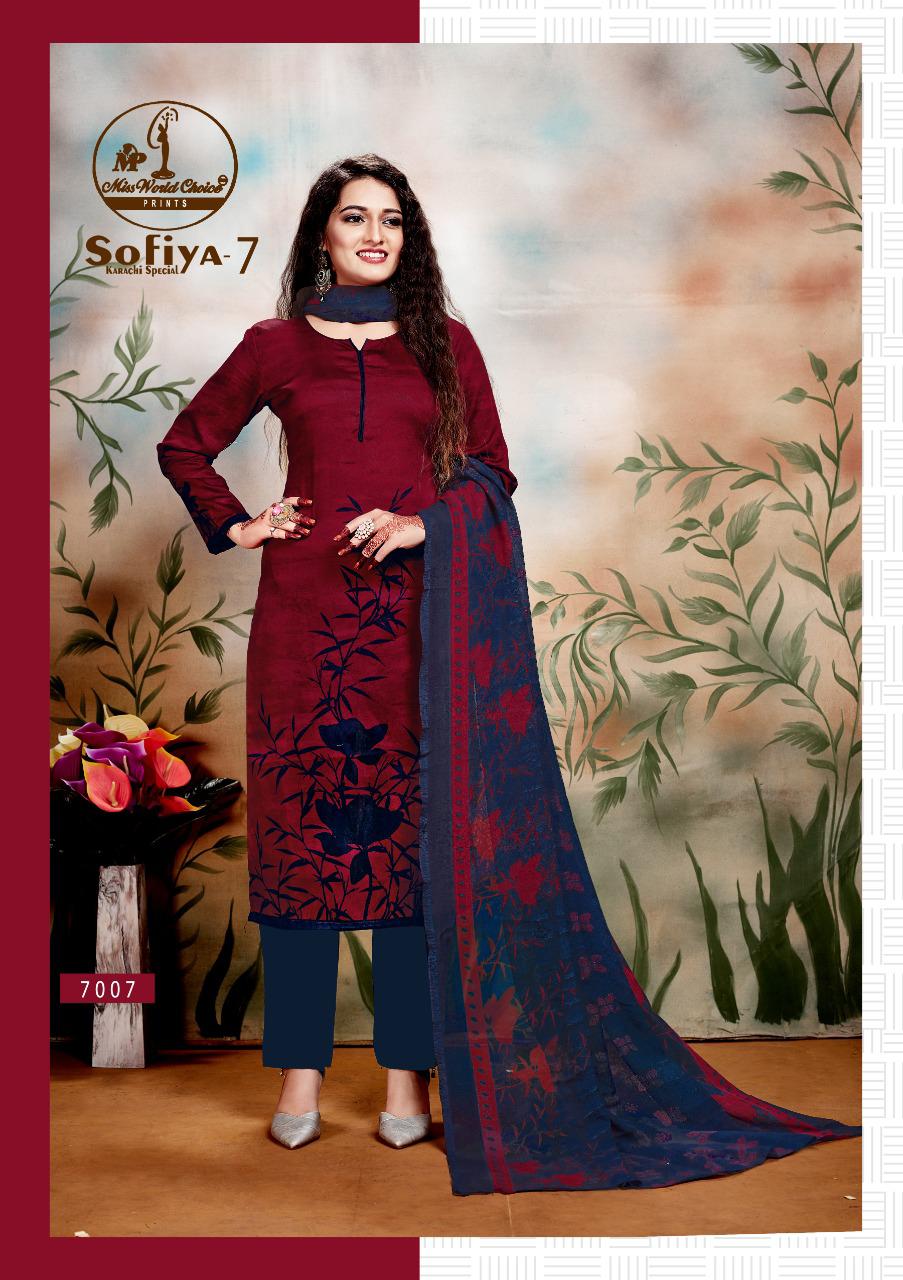 Sofiya 7 New Designer Printed Cotton Dress Material Collection 