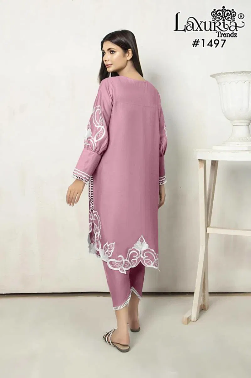 Laxuria Trendz 1497 Jam Satin Tunic Kurti With Bottom Wholesale Market