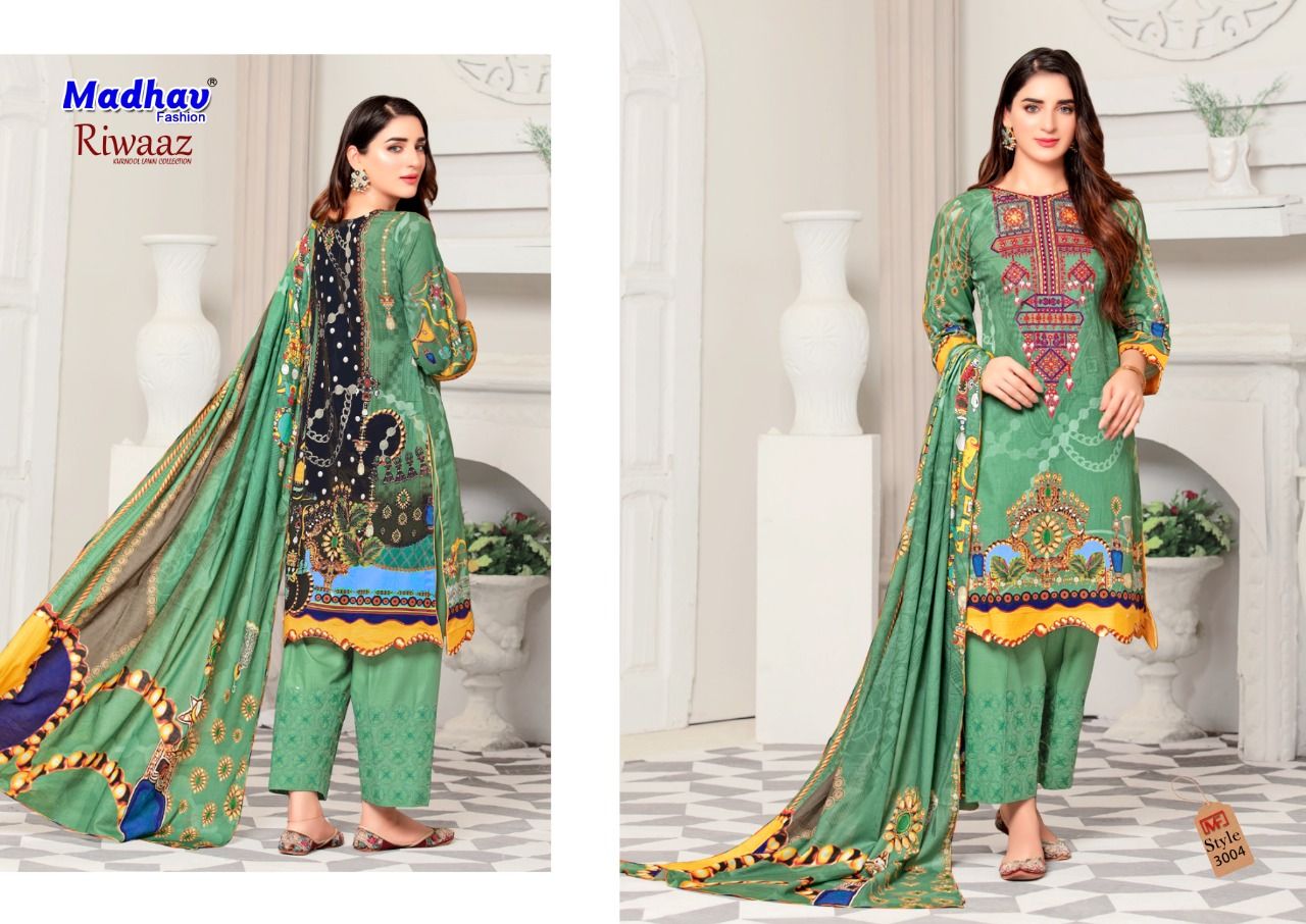 Madhav Riwaaz 3 Casual Daily Wear Cotton Karachi Printed Dress Material