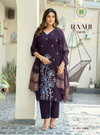 Raahi Vol 1 By Passion Tree Roman Silk Wholesale Kurti With Bottom Dupatta In India