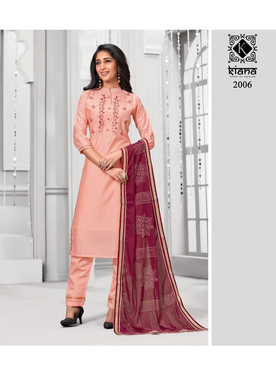 Kiana Crystal 2 Exclusive Casual Wear Readymade Rayon Salwar Suit Collection
