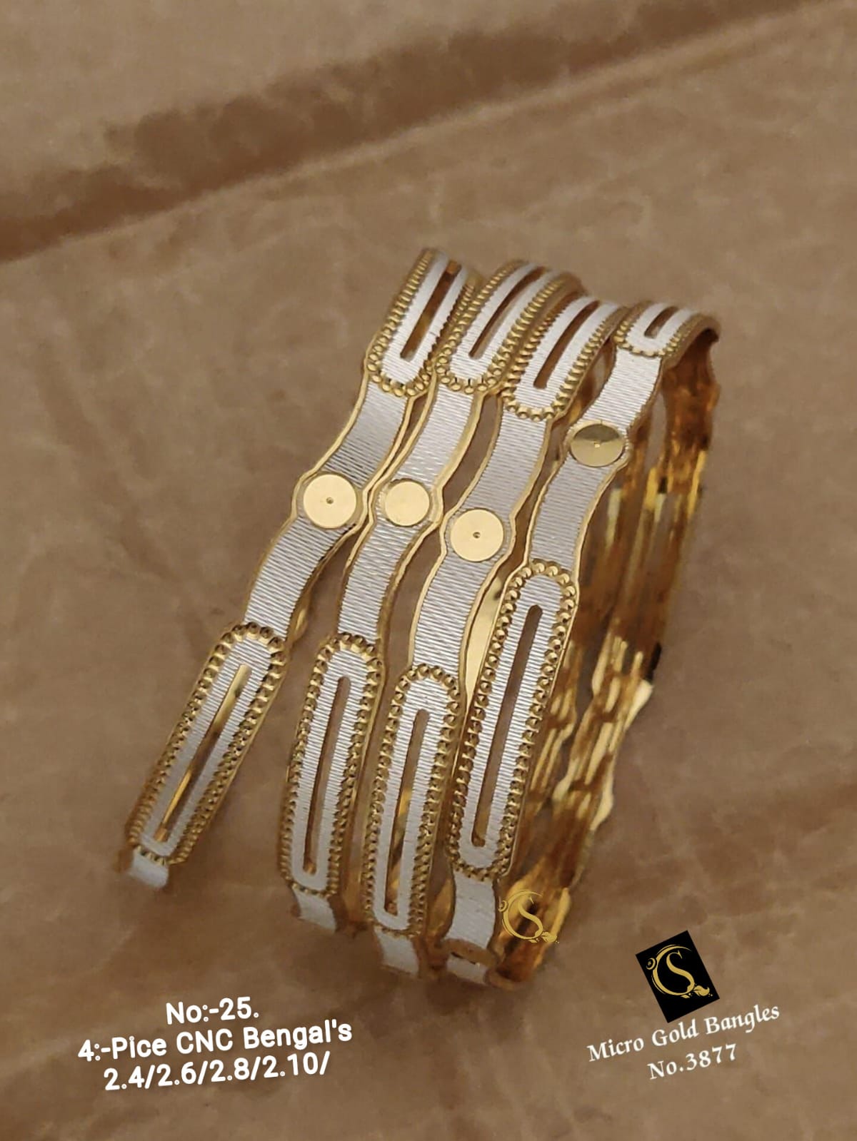 Designer Accessories 4 Micro Gold Bangels Catalog
