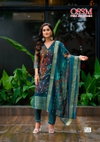 Sajni By Ossm Silk Jacquard Kurti With Bottom Dupatta Wholesale Shop In Surat