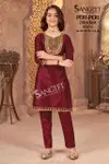 Peri Peri By Sangeet Zoba Silk Wholesale Kids Girls Wear Kurti With Bottom In India