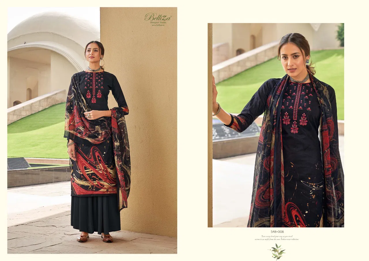 Belliza Maanjari Designer Premium Fancy Casual Wear Pure Cotton Digital Print With Heavy Embroidery Work Collection
