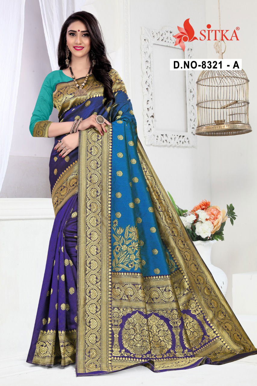 Haytee Lilly 8321 Exclusive Party Wear Festive Wear Designer Handloom Cotton Silk Saree Collection