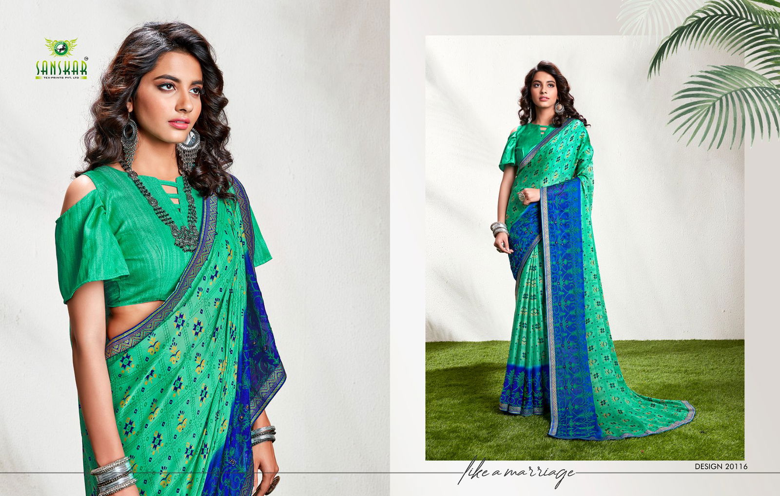 Sanskar Nyna 8 Latest Fancy Designer Regular casual wear Fancy Chiffon Printed Saree Collection

