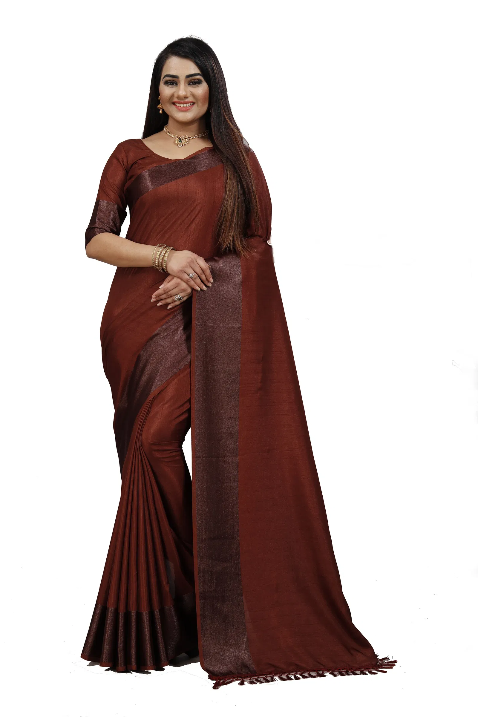 Dola Silk 1 Latrst Fancy Cotton Silk  Plain Designer Saree Collection