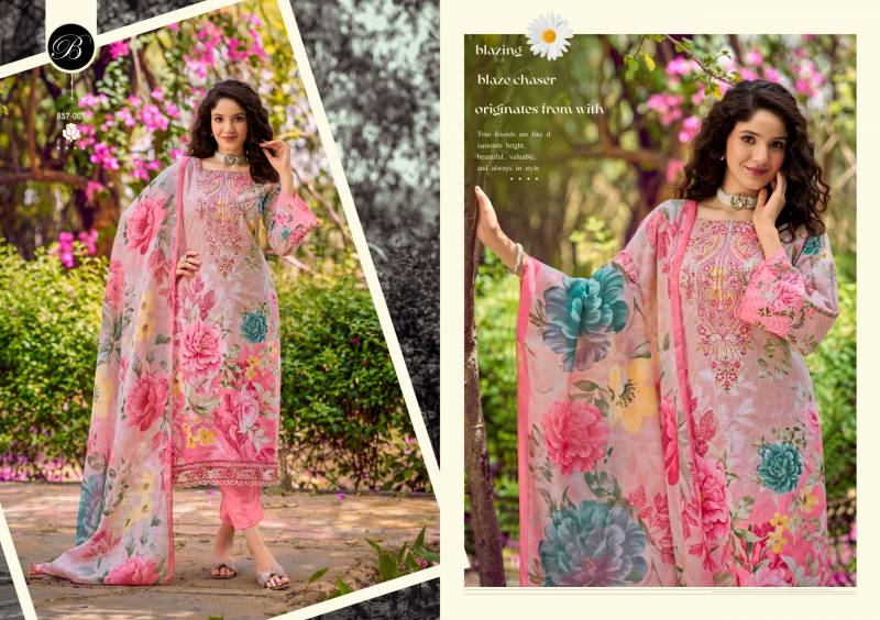 Yasmin By Belliza Cotton Digital Printed Dress Material Wholesale In India