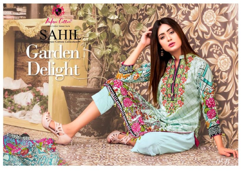 Nafisa Sahil 7 Casual Daily Wear Printed Karachi Cotton Dress Material Collection