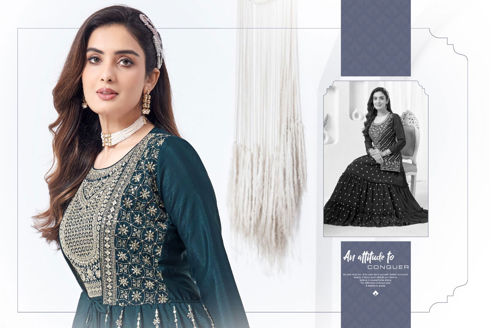 Pakh By Kf Party Wear One-Piece with Jacket Gown Catalog