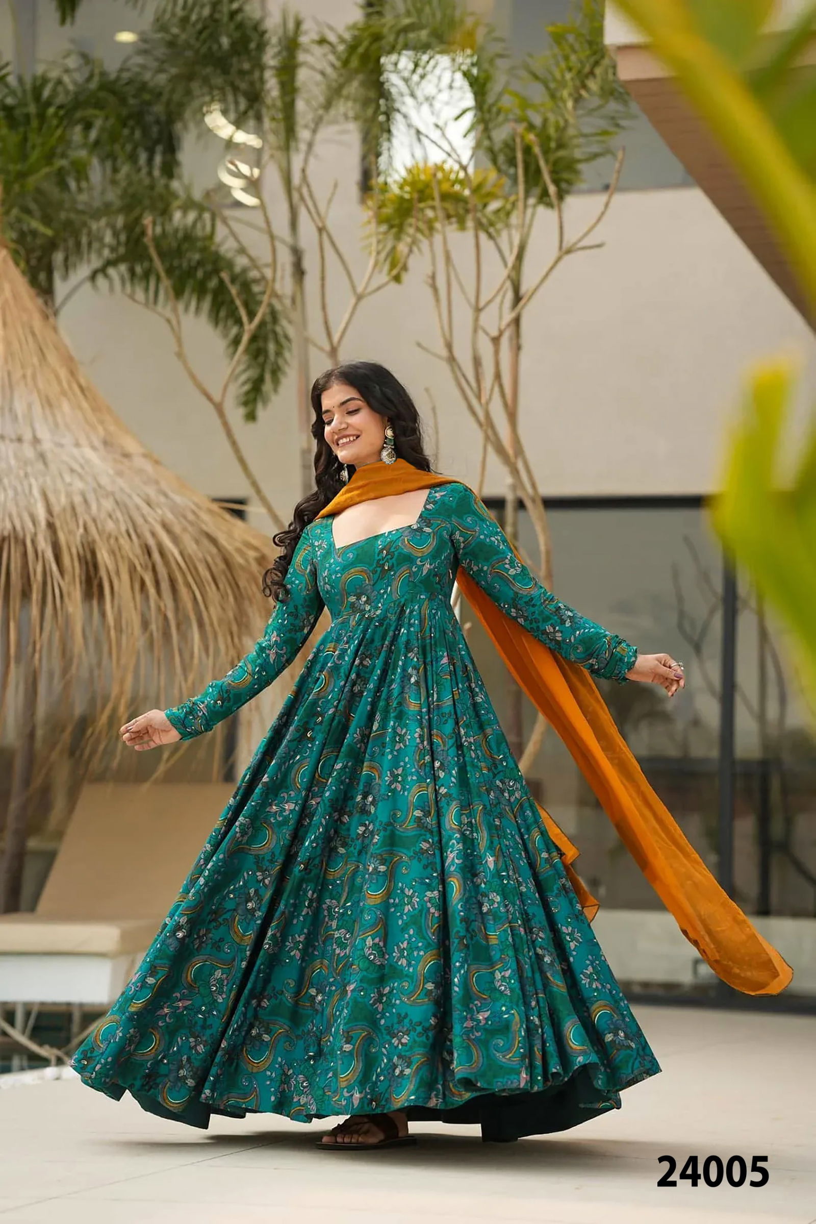 Lucaya Vol 24 By Lucaya Heavy Rayon Printed Gown Wholesale Shop In Surat