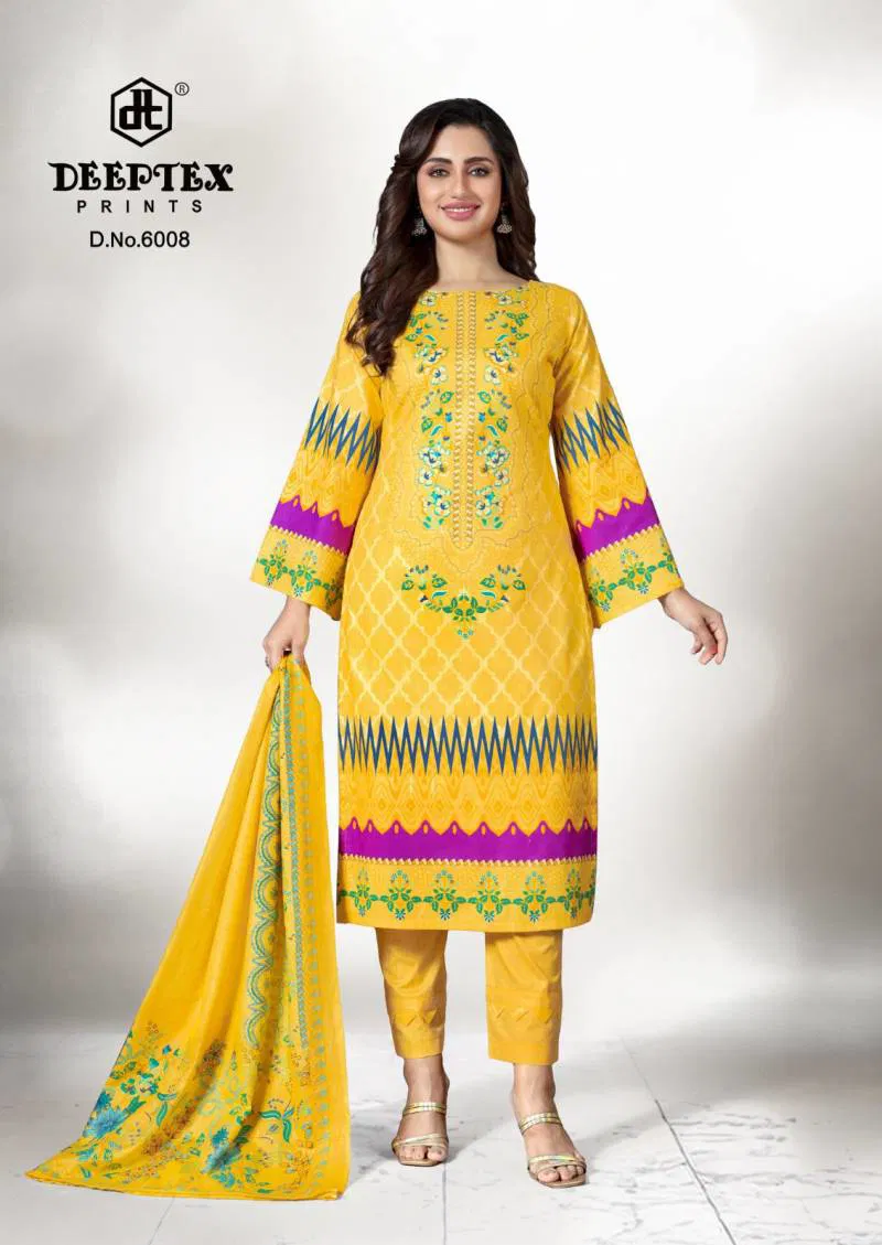 Roohi Zara Vol 6 By Deeptex Cotton Dress Material Wholesale Price In Surat