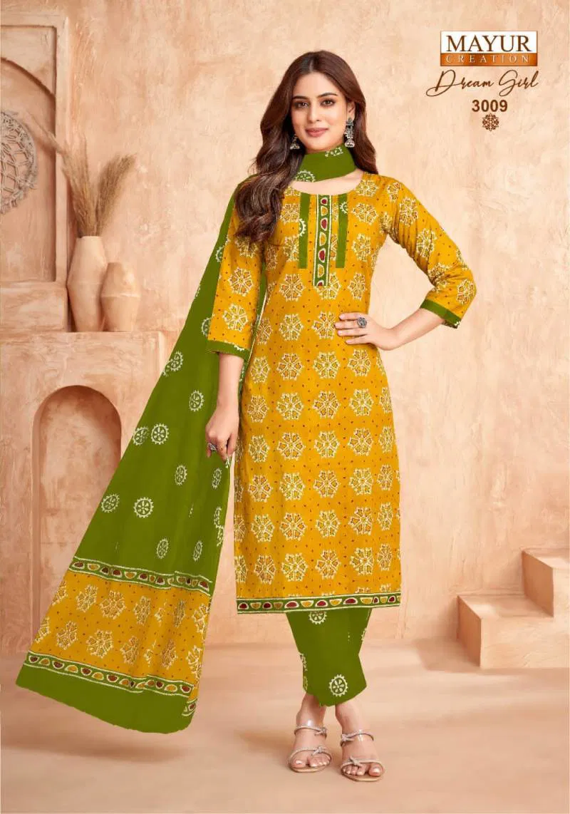 Dream Girl Vol 3 By Mayur Cotton Printed Kurti Bottom With Dupatta Wholesale In India