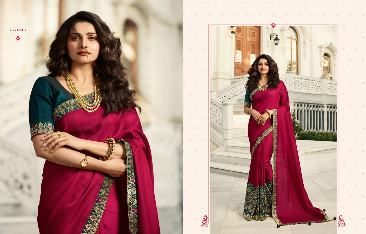 Latest Designer Plain Saree With Beautiful Designer Jacquard Border Party Wear Silk Saree Collection 