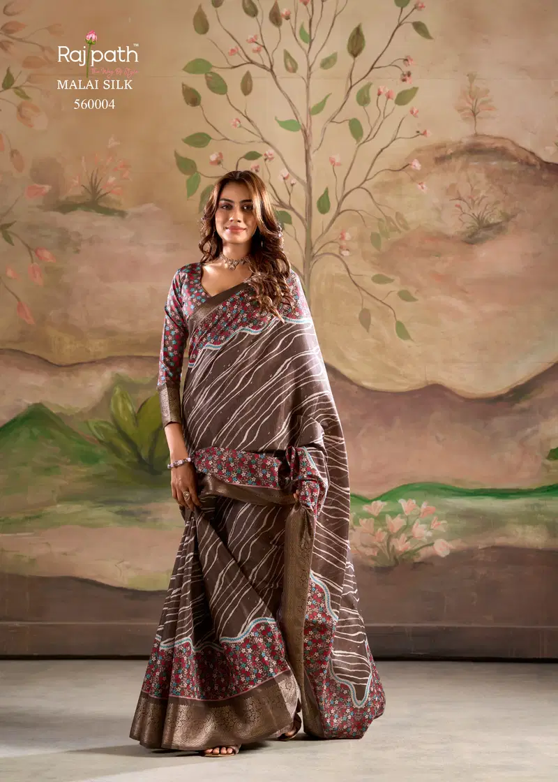 Jamoon Silk By Rajpath Dola Silk Daily Wear Saree Suppliers In India