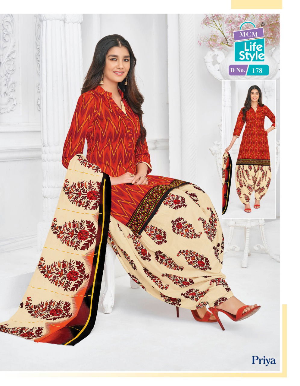 MCM Lifestyle Piya Latest Collection Of Pure Cotton Ready Made Salwar Suit Collection