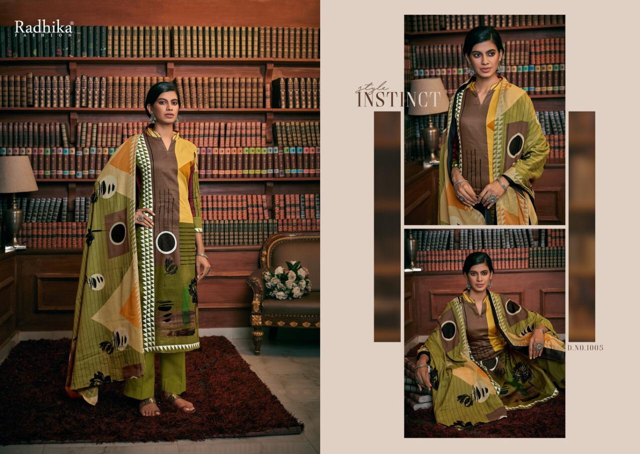 Azara Irina Nx Zam Cotton Printed Designer Casual Wear Drees Material Collection
