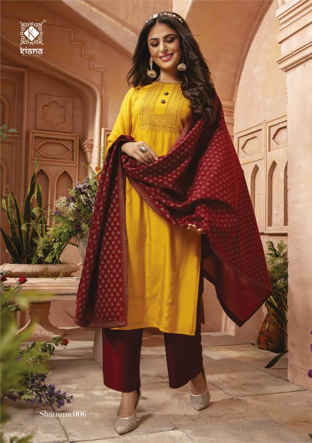 Kiana Shamma Designer Festive Wear Fancy Latest Readymade Collection
