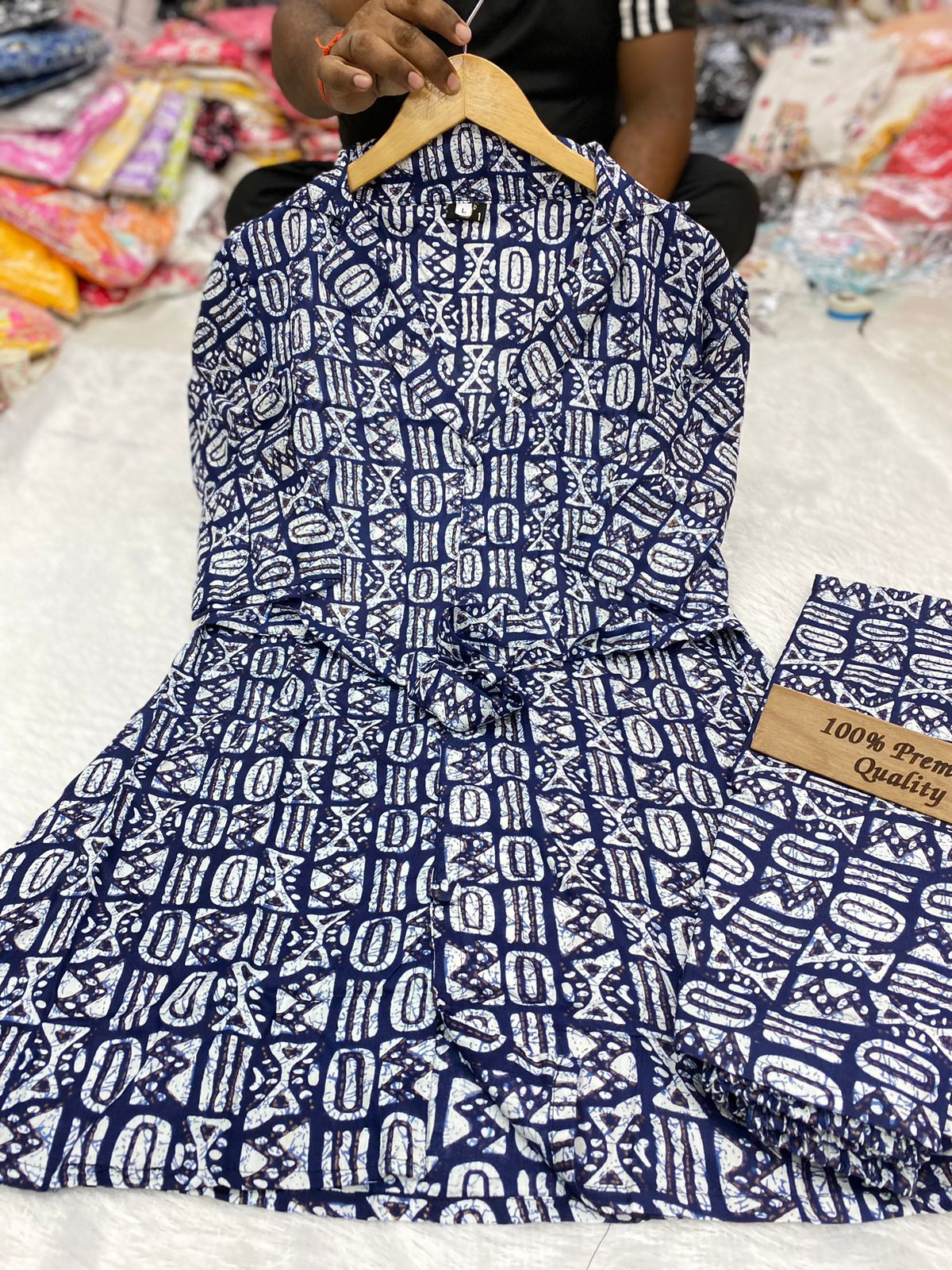 Strawberry Cord Set Printed Kurti With Bottom Catalog