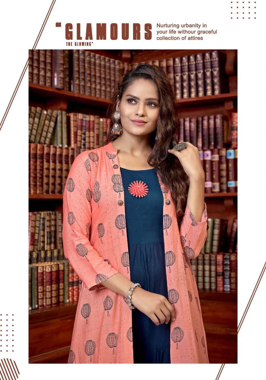 Bonie Mastani Exclusive Fancy Festive Wear Rayon Stylish Kurtis With Flex Jacket Collection
