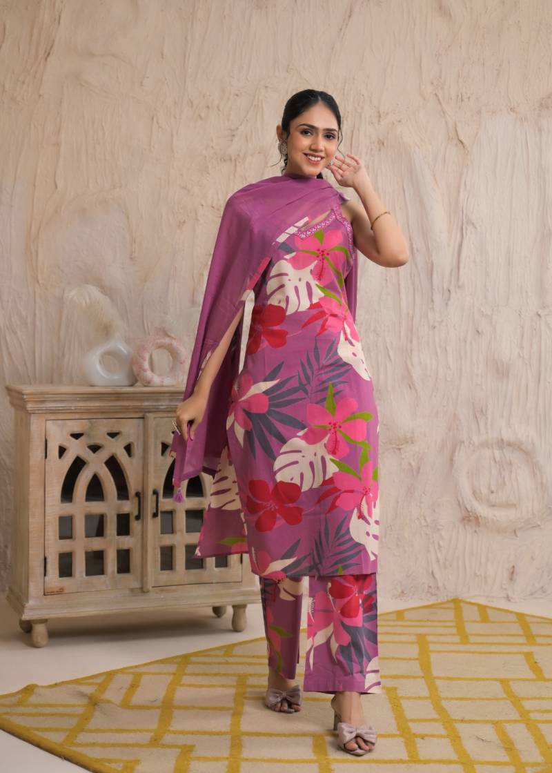 Tanyaa P 239 Cotton Kurti With Bottom Dupatta Wholesalers In Delhi