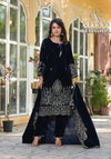 Tehmina By Afsana Velvet Zari Work Readymade Suit Wholesalers In Surat
