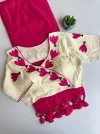Khadi Vol 32 Hk 6 Khadi Cotton Saree With Aplic Work Blouse