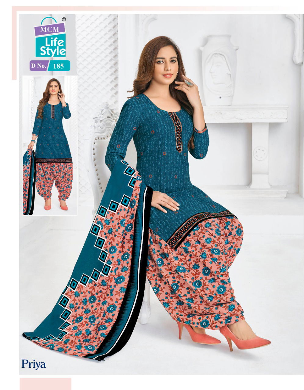 MCM Lifestyle Piya Latest Collection Of Pure Cotton Ready Made Salwar Suit Collection
