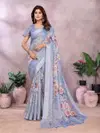 Vc Samaira B Party Wear Printed Linen Saree Wholesale Market In Surat With Price