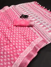 Vk 4191 Linen Print Saree Suppliers in India