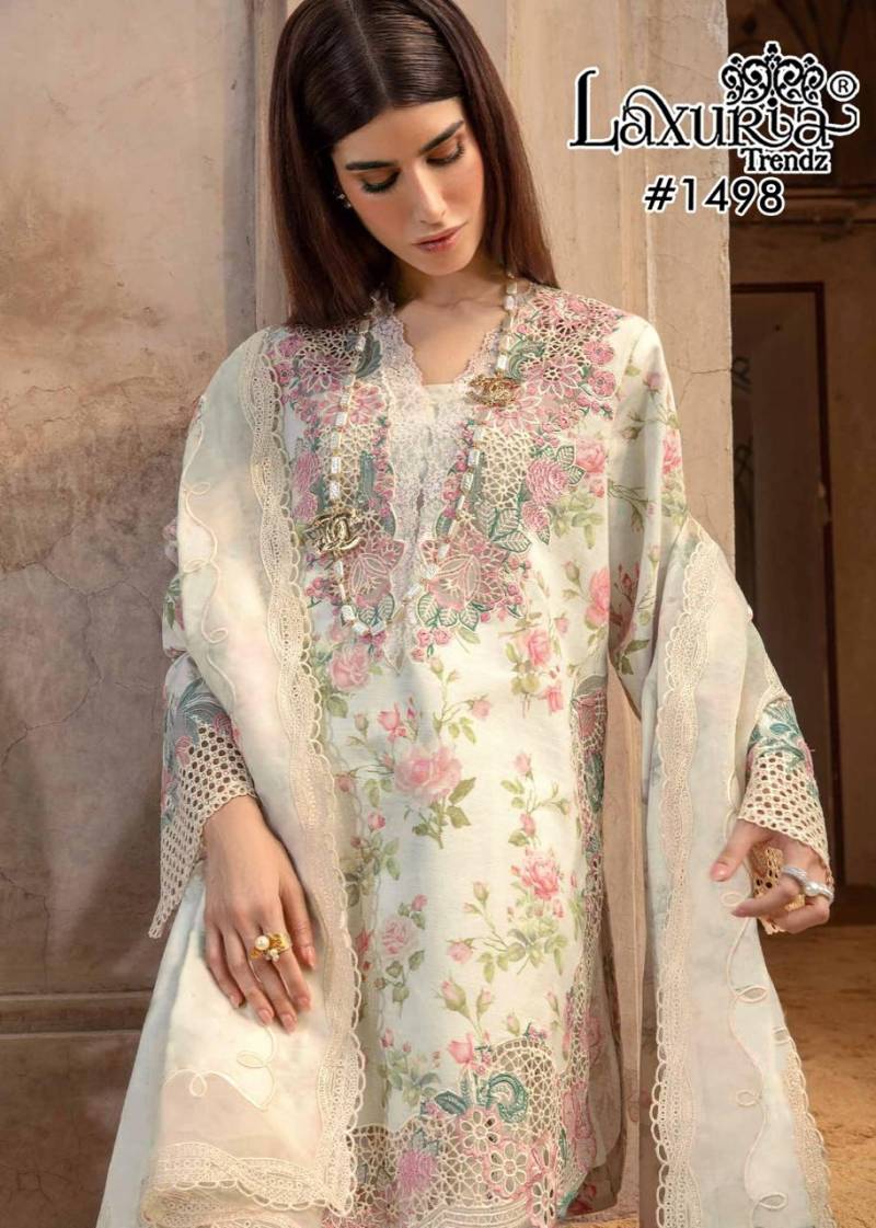 Laxuria Trendz 1498 Maslin Digital Printed Readymade Suit Wholesalers In Delhi