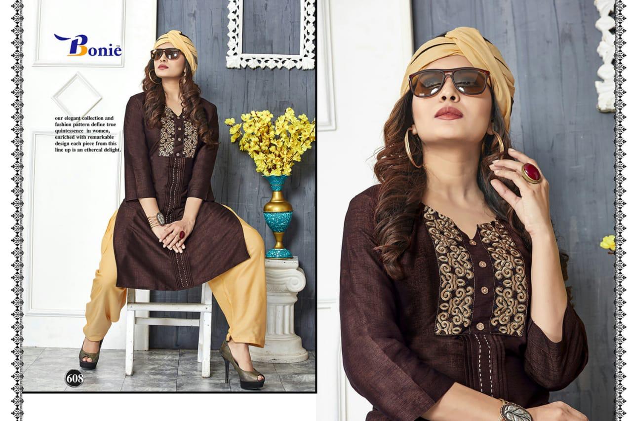 Bonie Naira Latest Designer Patiyala Style Beautiful Neck Design Salwar Suit Collection