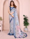 Vc Krishi B Linen Cotton Crafted With All Over Batik Printed Wholesale Saree In India
