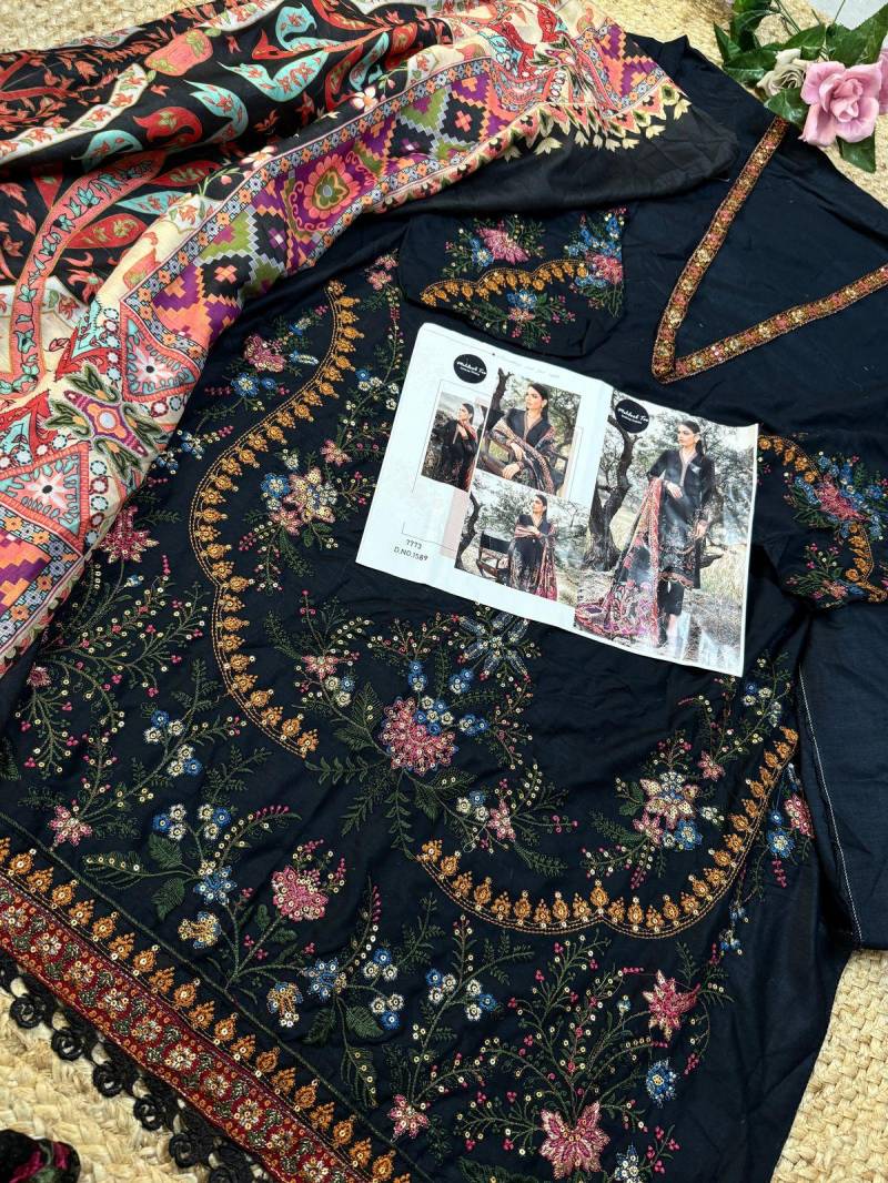 Mehboob Tex 1589 Cotton Dupatta Pakistani Salwar Suits Suppliers In India