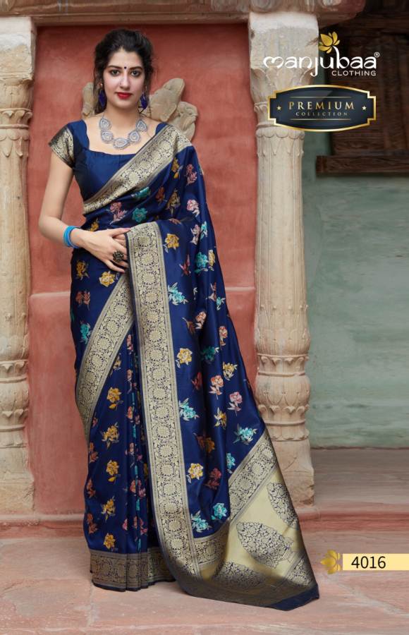 Manjubaa Premium Nx Fancy Designer Festive Wear Soft Silk Latest Saree Collection
    